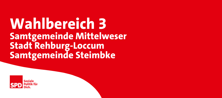 Kreistagswahl Wahlbereich 3: Samtgemeinde Mittelweser, Stadt Rehburg-Loccum, Samtgemeinde Steimbke